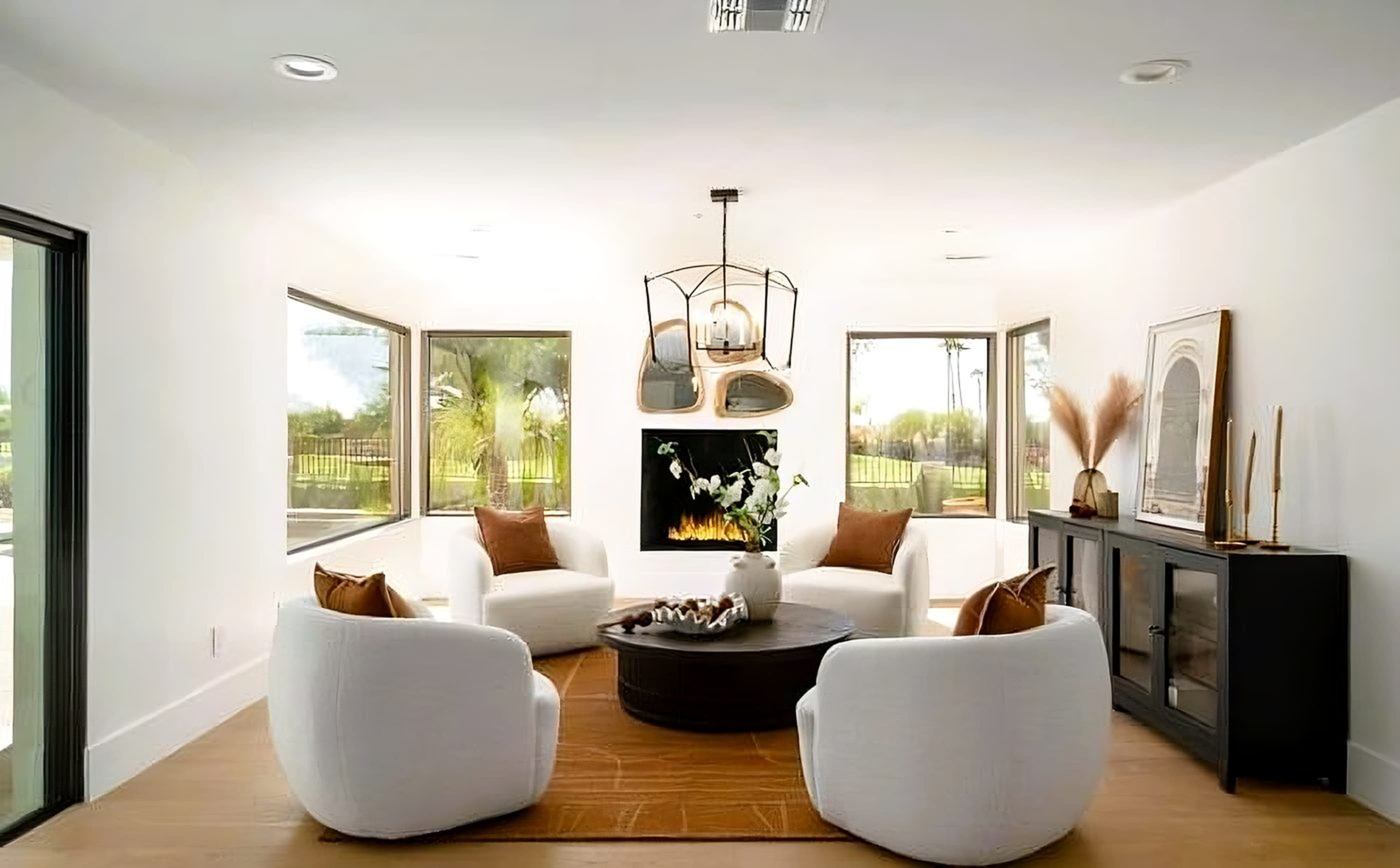 Cozy Sitting Room with Fireplace