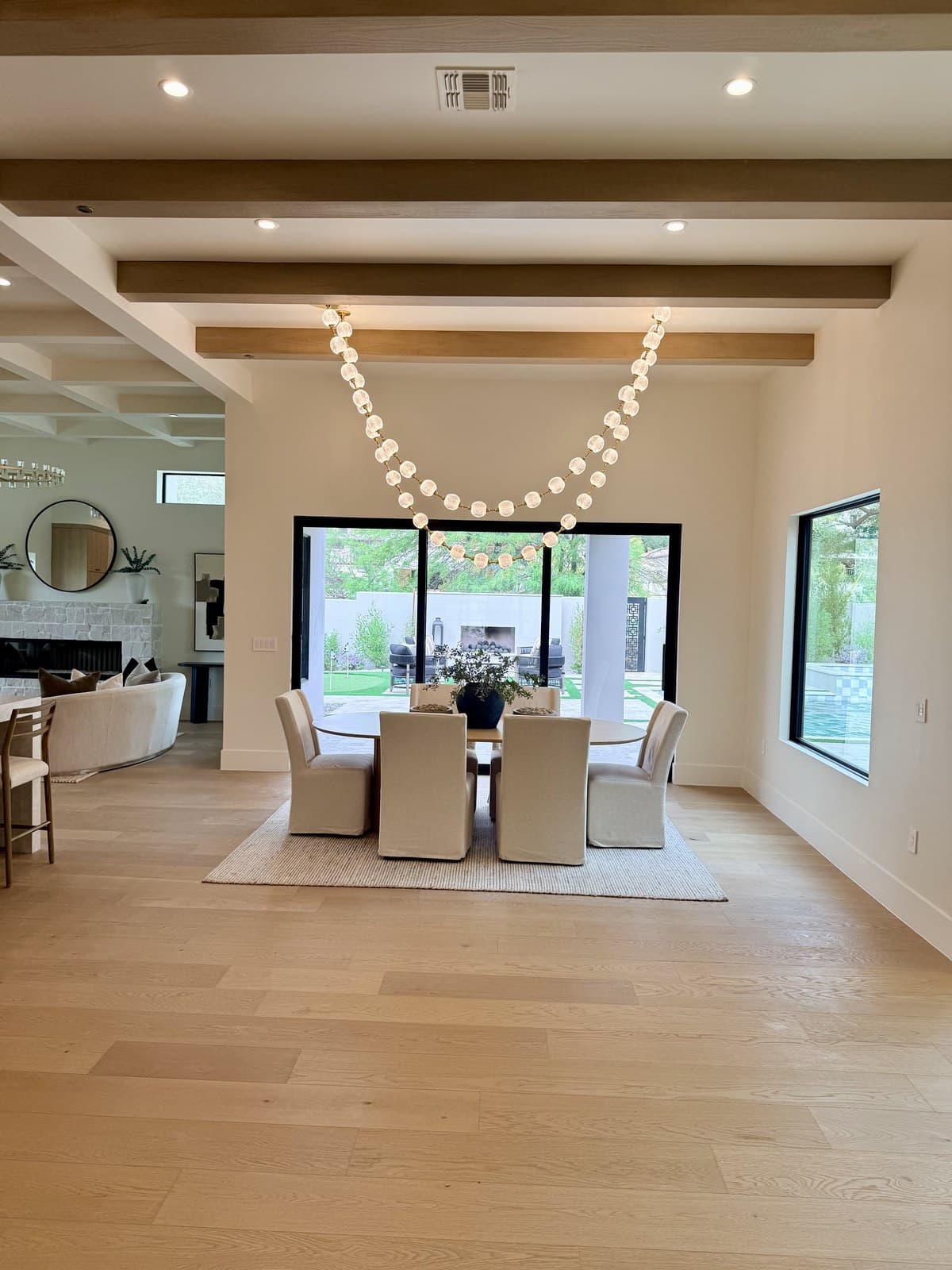 Formal Dining with Exposed Beams