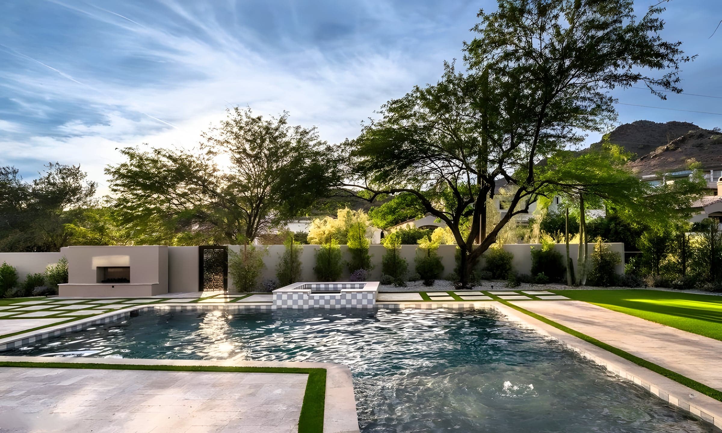 Pool at Golden Hour