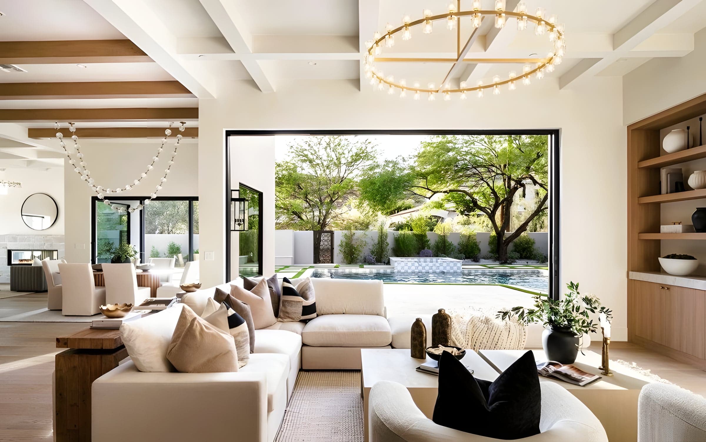 Great Room Opening to Pool